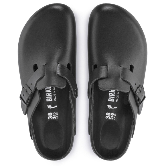 Birkenstock Boston Eva Black Leather Mules Size 11 - Picture 8 of 10